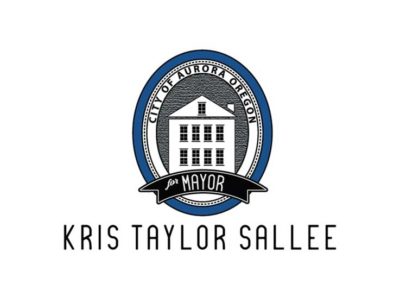 Jane ink designed a logo for Aurora Mayor Kris Taylor Sallee